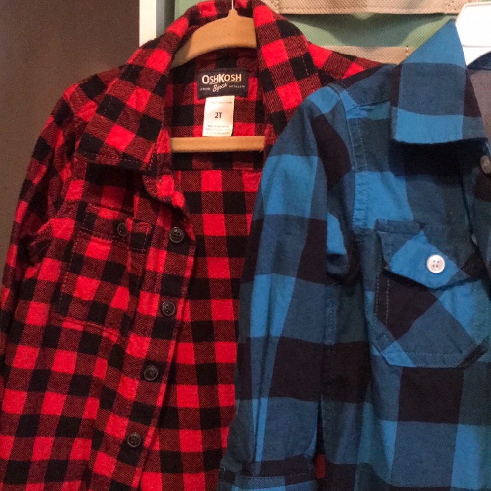 Lot of 6 baby button downs